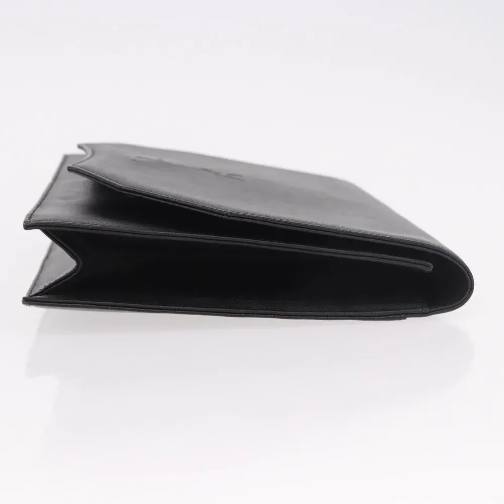 Saint Laurent Leather Clutch Black